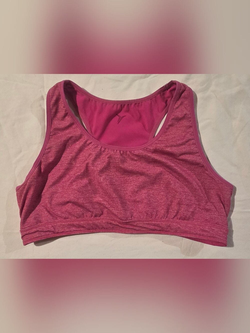 Women's Pink Sports Bra - Seamless Support
